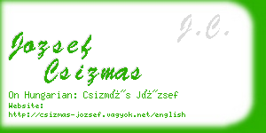 jozsef csizmas business card